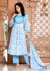 Icoin By Master Naira Cut Two Tone Printed Kurti Bottom With Dupatta
